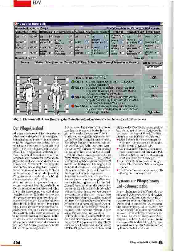 Vorschauseite 2: Computer begleiten heute den Pflegeprozess auf Schritt und Tritt