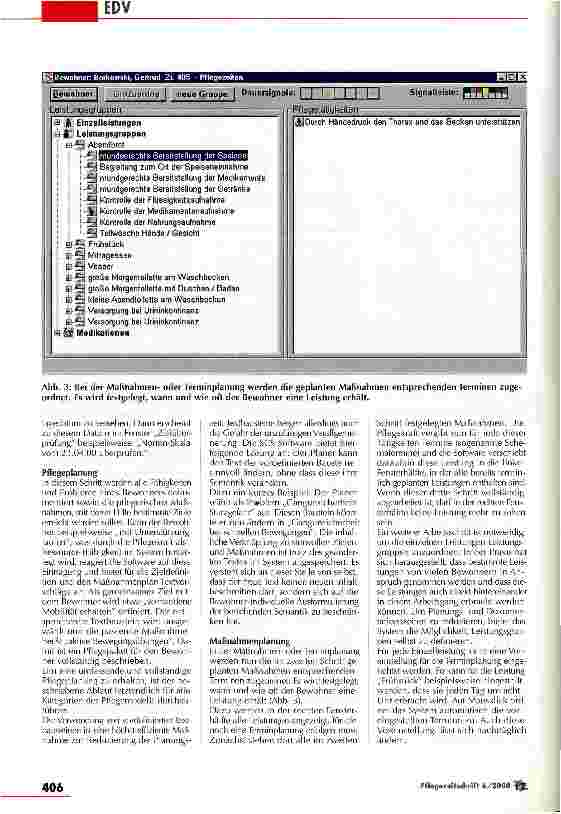 Vorschauseite 4: Computer begleiten heute den Pflegeprozess auf Schritt und Tritt