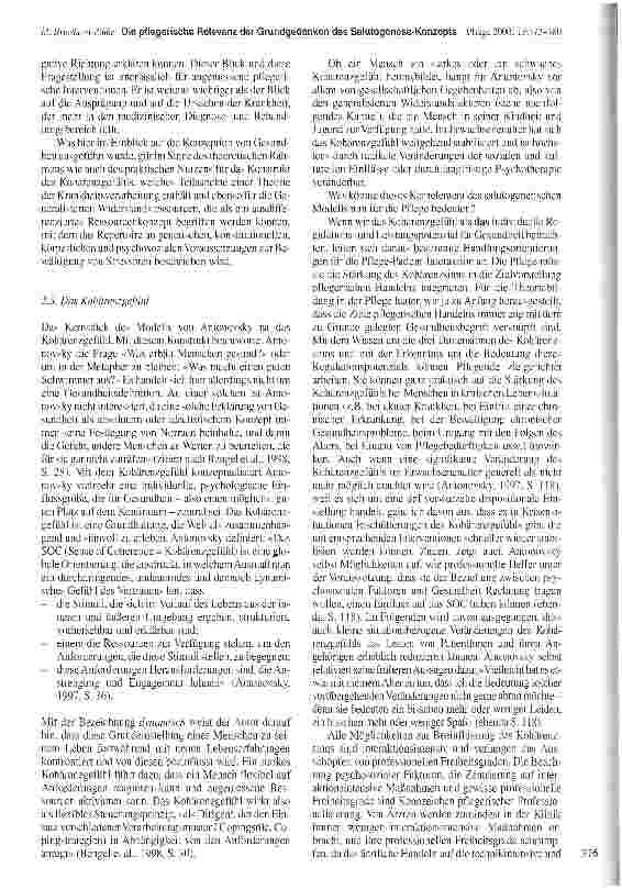 Vorschauseite 4: Die pflegerische Relevanz der Grundgedanken des Salutogenese-Konzepts