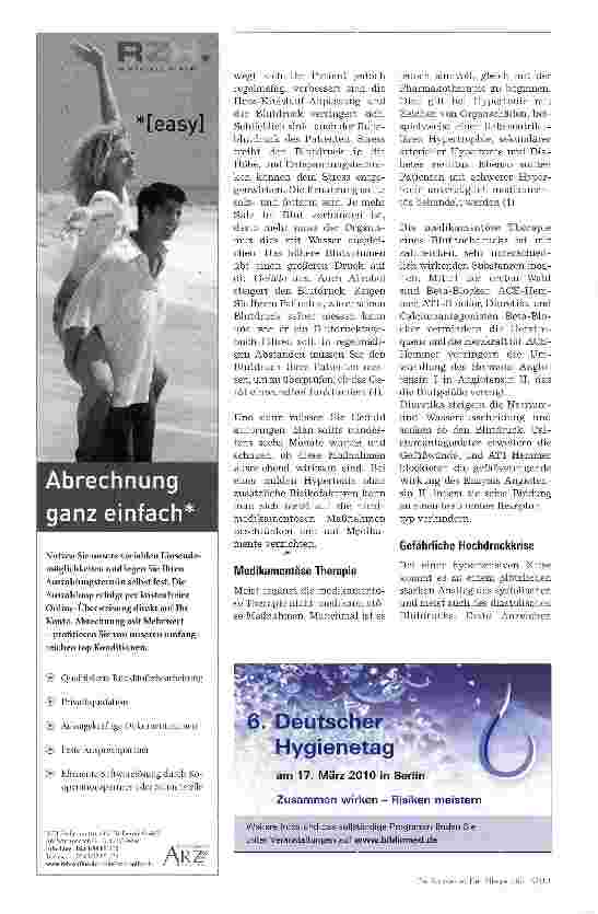 Vorschauseite 3: Bluthochdruck - die verborgene Gefahr
