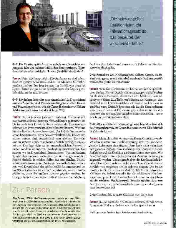 Vorschauseite 3: Unser Ziel bleibt die Bürgerversicherung
