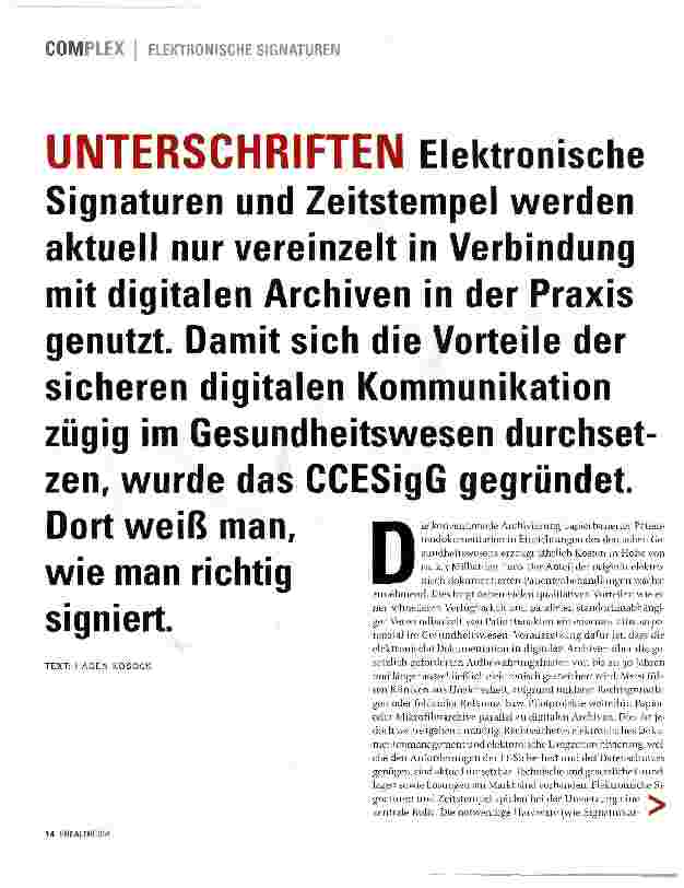 Vorschauseite 1: UNTERSCHRIFTEN