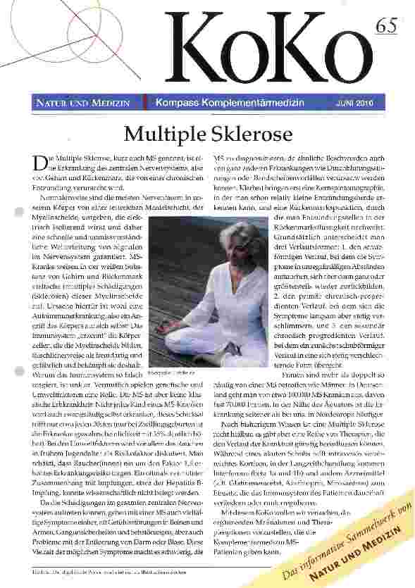 Vorschauseite 1: Multiple Sklerose