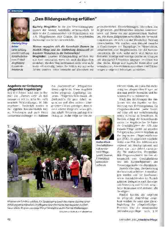Vorschauseite 3: Neue Kooperationspartner: Kunsthalle, Museum & Co.
