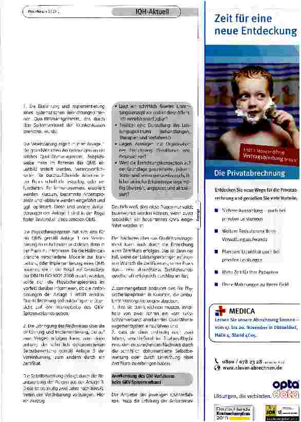 Vorschauseite 2: Qualitätsmanagement in Kurorten