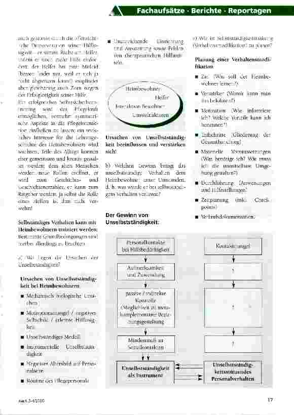 Vorschauseite 2: Das Mögliche ermöglichen helfen: Identität und Selbständigkeit im Altenheim Teil 2