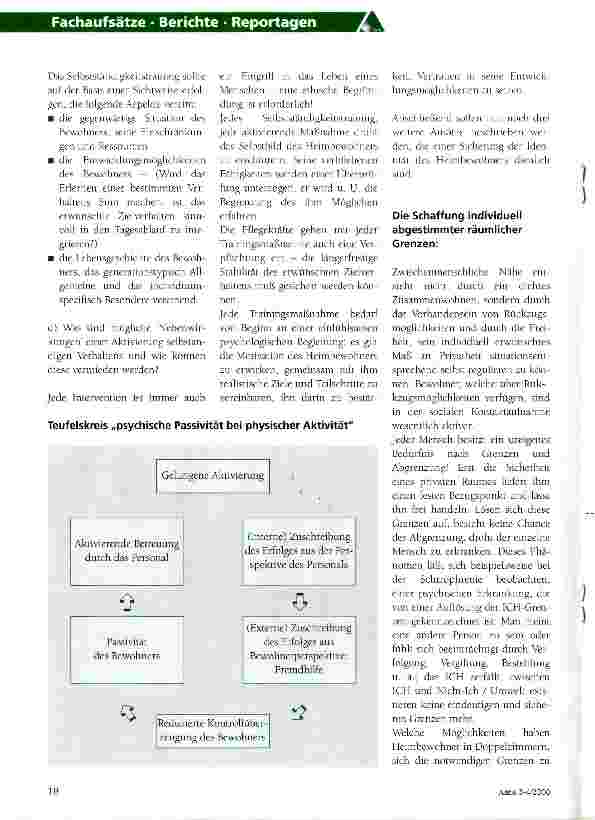 Vorschauseite 3: Das Mögliche ermöglichen helfen: Identität und Selbständigkeit im Altenheim Teil 2