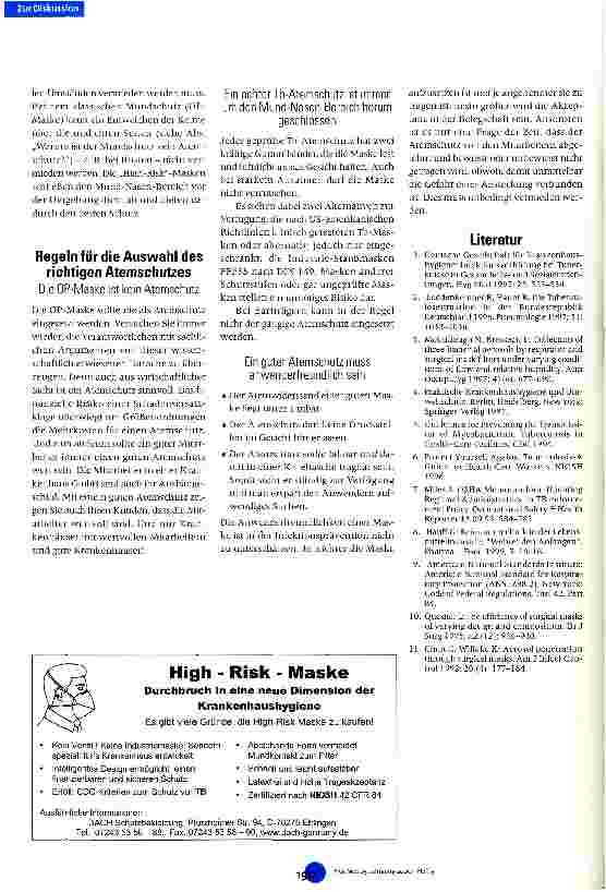 Vorschauseite 4: Atemschutz in Krankenhäusern