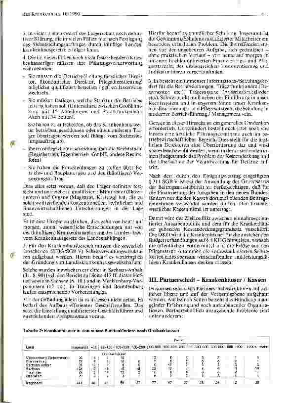 Vorschauseite 6: Perspektiven des Krankenhaus-Managements in der ehemaligen DDR