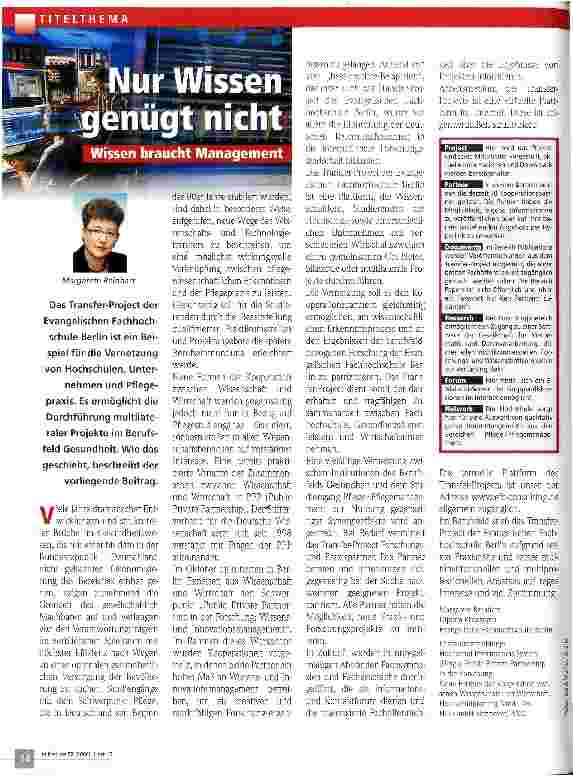 Vorschauseite 1: Nur Wissen genügt nicht Wissen braucht Management