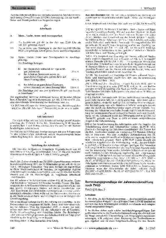 Vorschauseite 1: Bemessungsgrundlage der Jahressonderzahlung nach TVöD