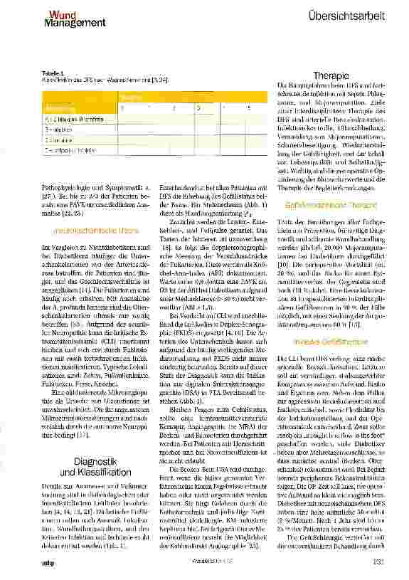 Vorschauseite 2: Versorgung des diabetischen Fußes aus der Sicht eines interdisziplinären Gefäßzentrums