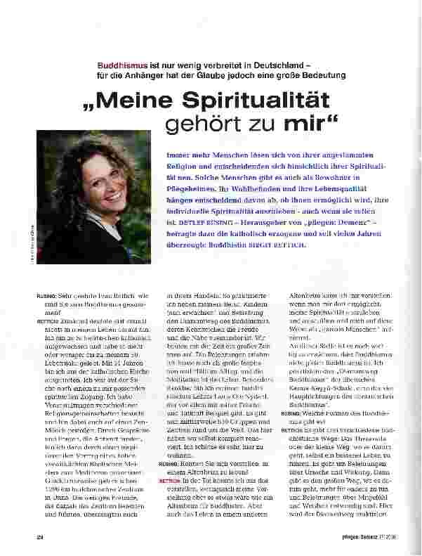 Vorschauseite 1: Meine Spiritualität gehört zu mir