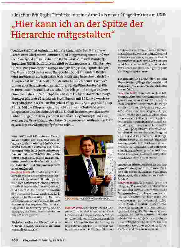 Vorschauseite 1: „Hier kann ich an der Spitze der Hierarchie mitgestalten
