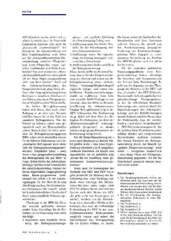 Vorschauseite 4: Bürgerversicherung im Update - GRÜNE stellen neues Gutachten vor