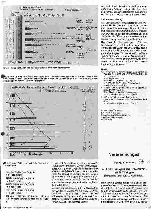 Vorschauseite 3: Beurteilung und Behandlung von Langliegern nach Schädel-Hirnverletzungen