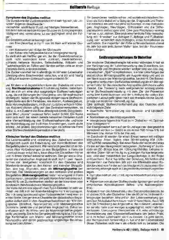 Vorschauseite 3: Ambulante medizinische Betreuung der Diabetiker und Aufgaben der Krankenschwester und der Gesundheitsfürsorgerin - Teil 1