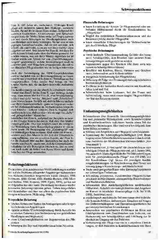 Vorschauseite 4: Angehörigenberatung durch Angehörigengruppen Beispiele aus Berlin und Hannover