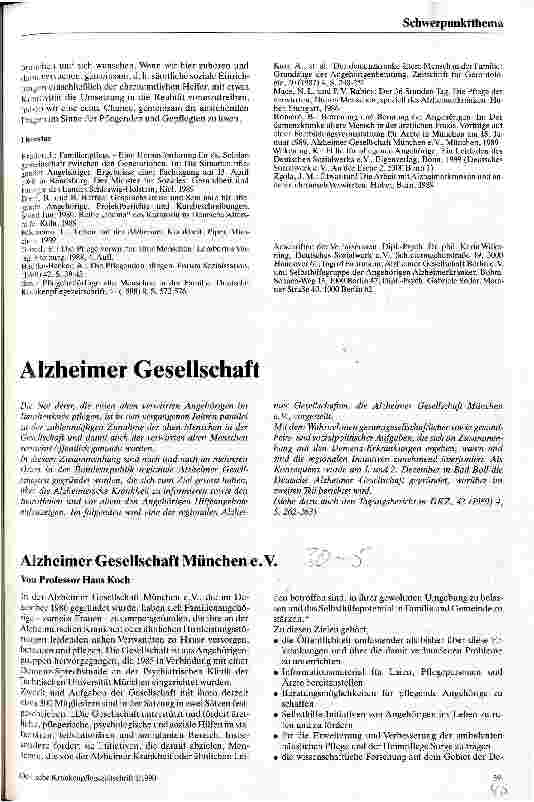 Vorschauseite 6: Angehörigenberatung durch Angehörigengruppen Beispiele aus Berlin und Hannover