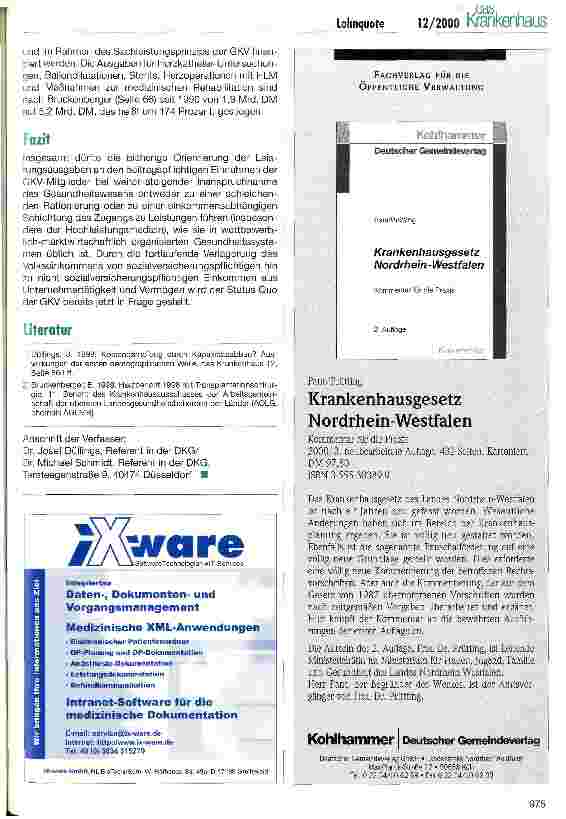 Vorschauseite 3: Entwicklung der Lohnquote und Finanzierung von Krankenhausleistungen
