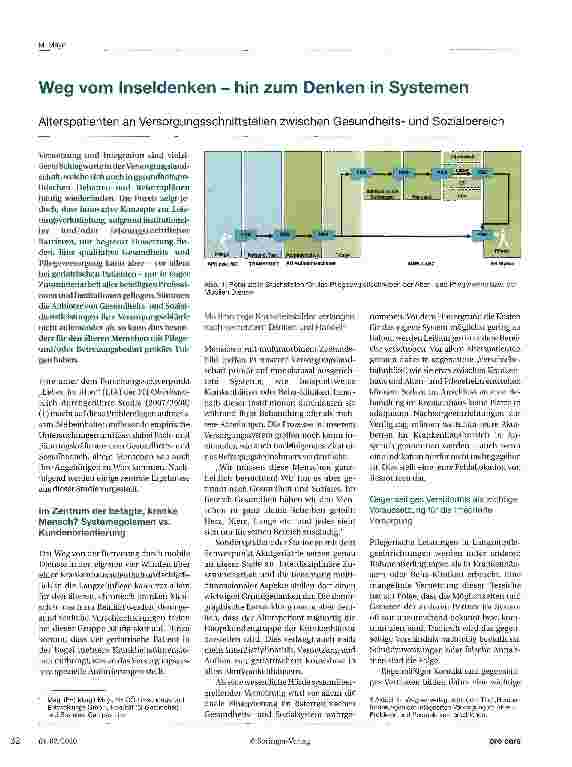 Vorschauseite 1: Weg vom Inseldenken - hin zum Denken in Systemen