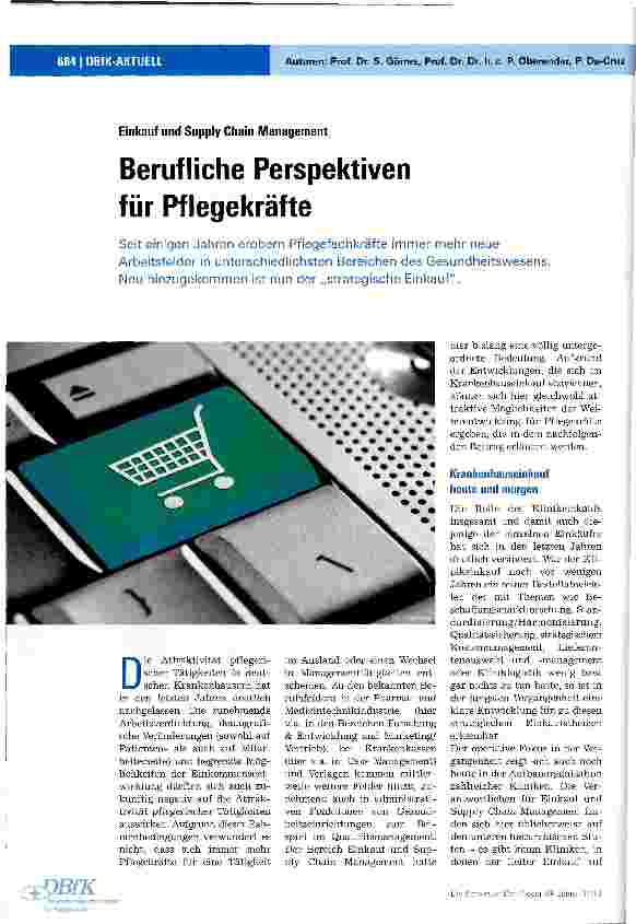 Vorschauseite 1: Berufliche Perspektiven für Pflegekräfte
