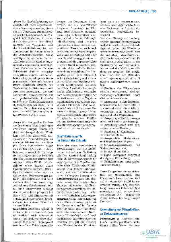 Vorschauseite 2: Berufliche Perspektiven für Pflegekräfte