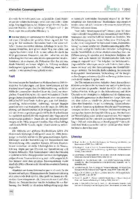 Vorschauseite 6: Klinisches Casemanagement -vom Modell zum Alltag