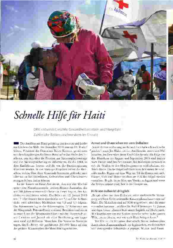 Vorschauseite 1: Schnelle Hilfe für Haiti