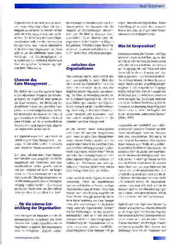 Vorschauseite 4: Kooperationen zwischen Professionen und Organisationen