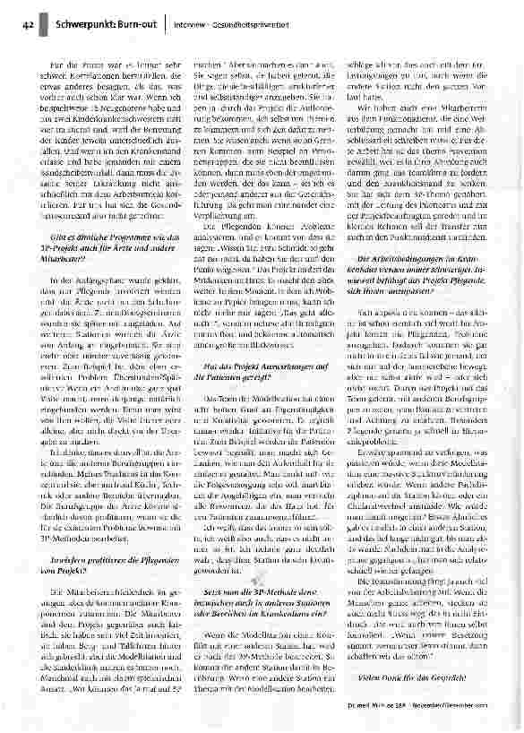 Vorschauseite 3: Wer aktiv wird, kommt nicht in ein so tiefes Tal
