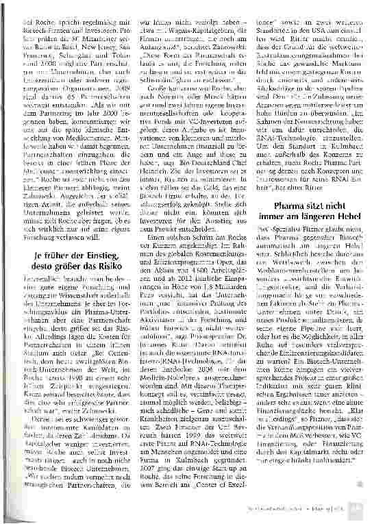 Vorschauseite 3: Pharma und Biotech setzen auf frühe Kooperation