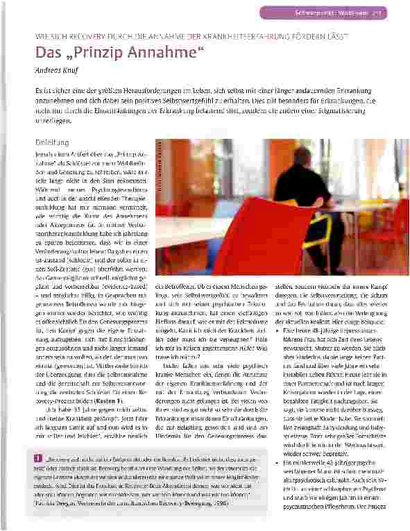 Vorschauseite 1: Das Prinzip Annahme