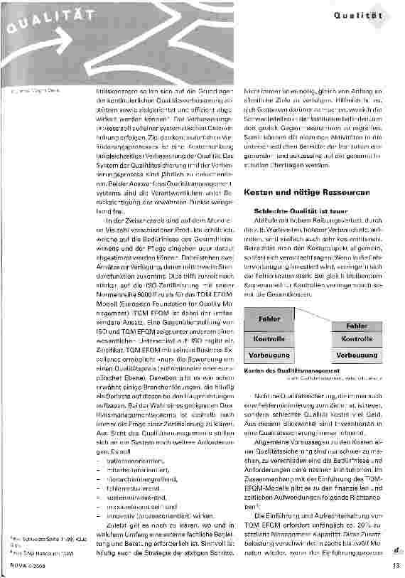 Vorschauseite 2: Qualitätsmanagement in der Langzeitpflege Grundlagen für die Realisierung