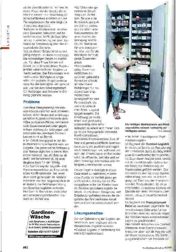 Vorschauseite 2: Reserve Krankenhauslogistik Bisher meist noch unerschlossen - Chancen für Nachfrager und Anbieter