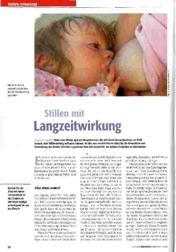 Vorschauseite 1: Stillen mit Langzeitwirkung