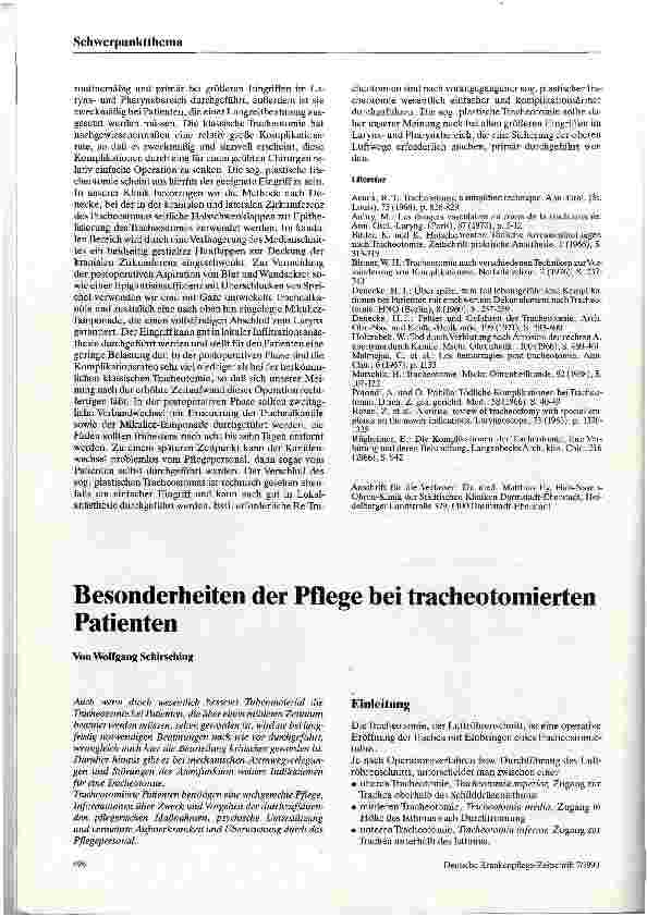 Vorschauseite 5: Sogenannte plastische Tracheotomie