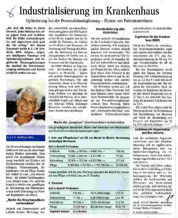 Vorschauseite 1: Industrialisierung im Krankenhaus