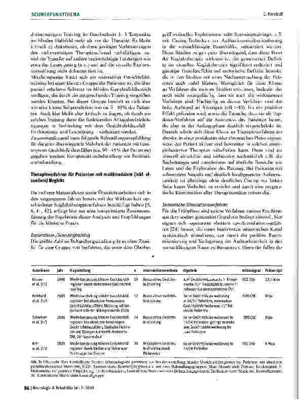 Vorschauseite 5: Evidenzbasierte Verfahren in der neurovisuellen Rehabilitation