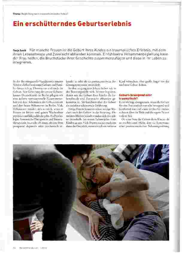 Vorschauseite 1: Ein erschütterndes Geburtserlebnis