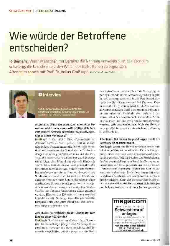 Vorschauseite 1: Wie würde der Betroffene entscheiden?