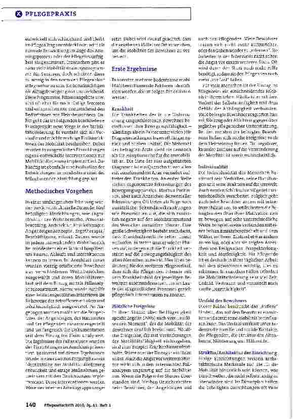 Vorschauseite 2: Schleichende Immobilität bei älteren Menschen verhindern