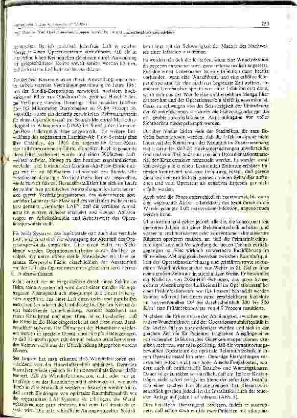 Vorschauseite 2: Sind Operationseinrichtungen nach Din 1946/4 ausreichend infektionssicher