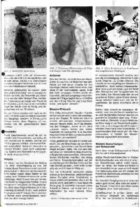 Vorschauseite 2: Erinnerungen an Albert Schweitzer Wo und wann begann die Tropenpädiatrie?