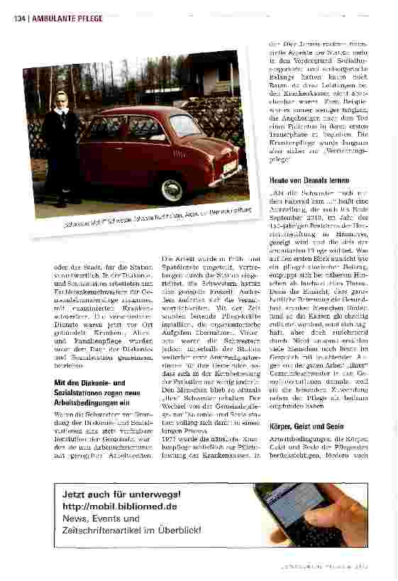 Vorschauseite 2: Gründung vonDiakonieund Sozialstationen