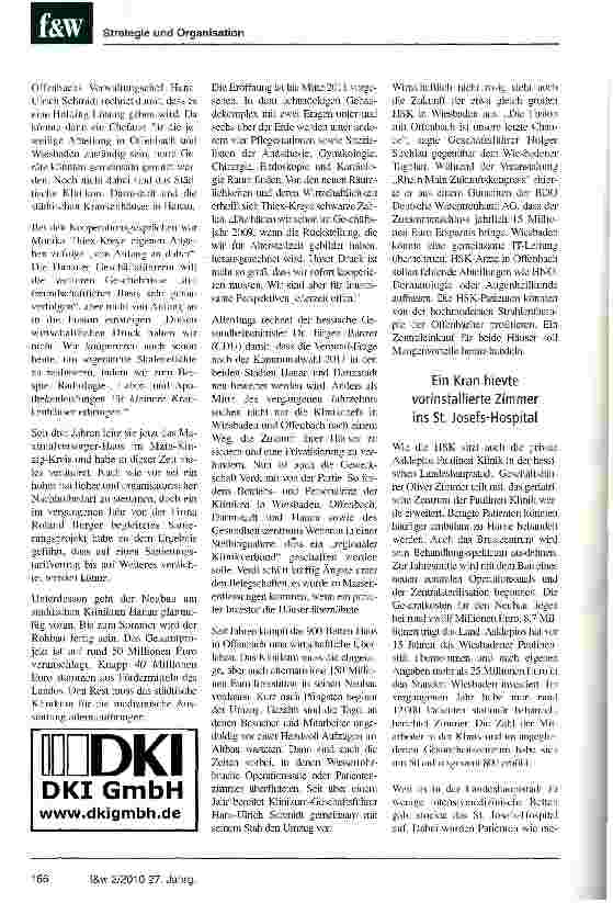 Vorschauseite 3: Neubau, Anbau, Umbau, Fusion und Personal Wechsel