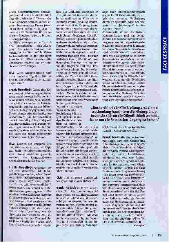 Vorschauseite 3: Die nächste Krise kommt bestimmt