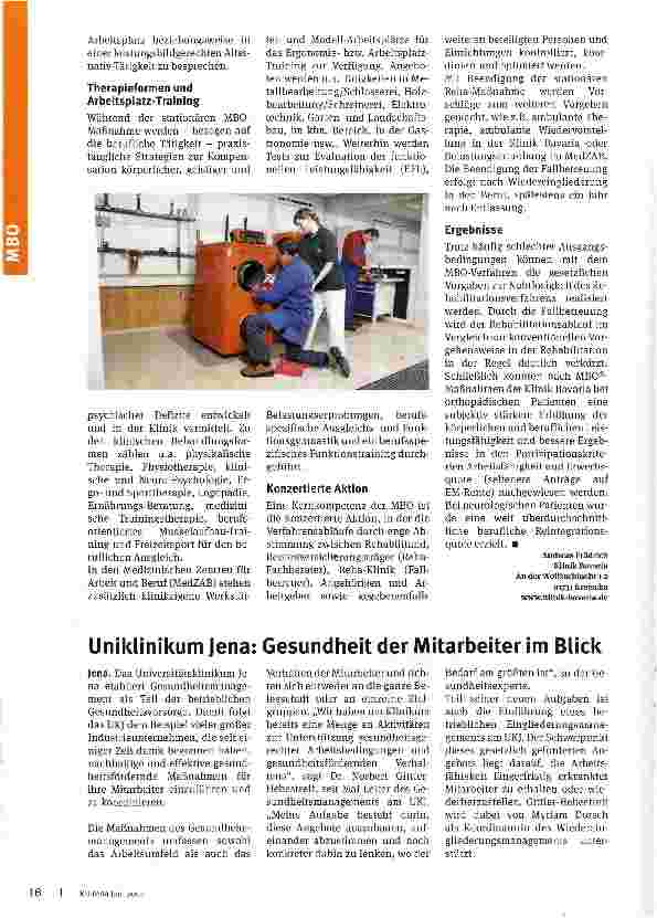 Vorschauseite 2: Zurück ins Arbeitsleben