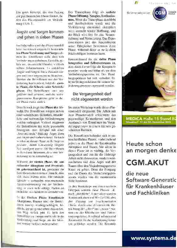 Vorschauseite 4: Change Management: Veränderungen brauchen Zeit