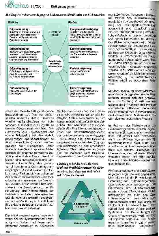 Vorschauseite 2: Herausforderung: Risikomanagement im Krankenhaus